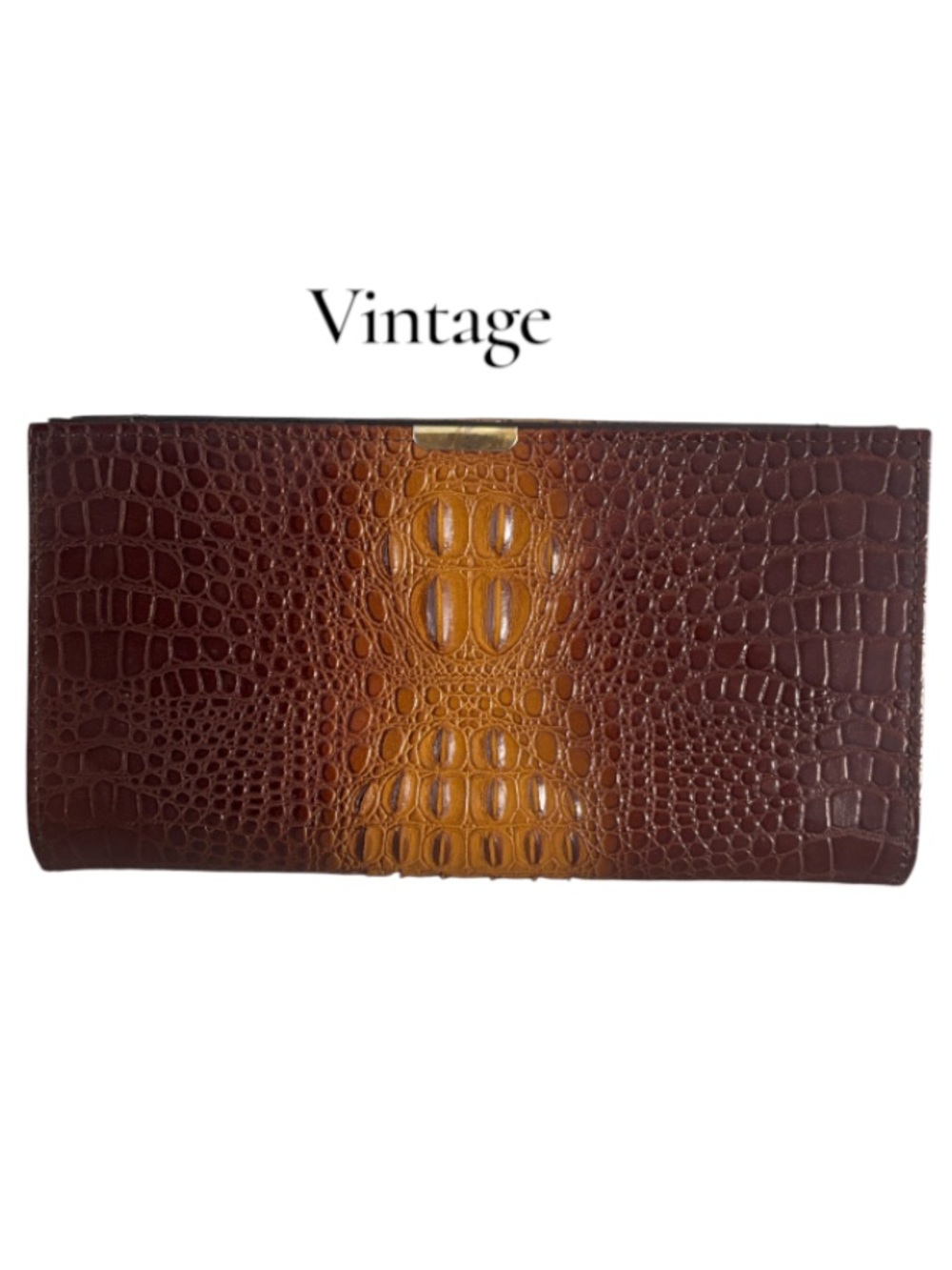Vintage Tiptop Leather Croc embossed Wallet